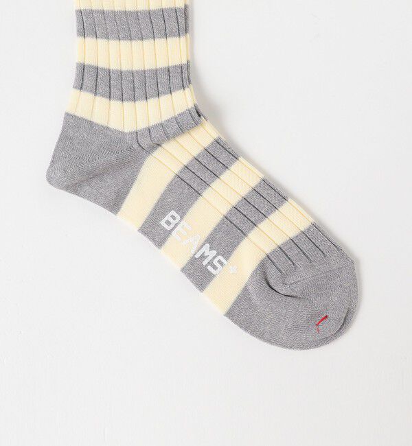 BEAMS PLUS「Rib Stripe Socks」|ソックス|