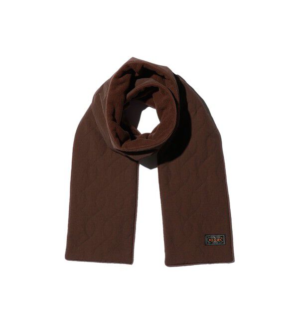BEAMS PLUS「Muffler Boa Quilting」|マフラー|BROWN