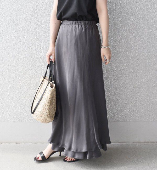 SHIPS for women「レーヨンシルクマーメイドロングスカート◇」|スカート|