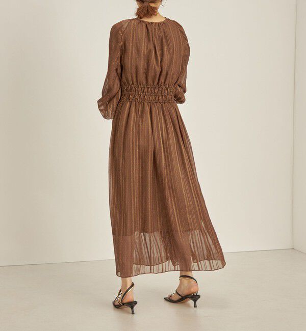 SHIPS for women「〈手洗い可能〉サテン 楊柳 ドット プリント ワンピース◆」|ワンピース|