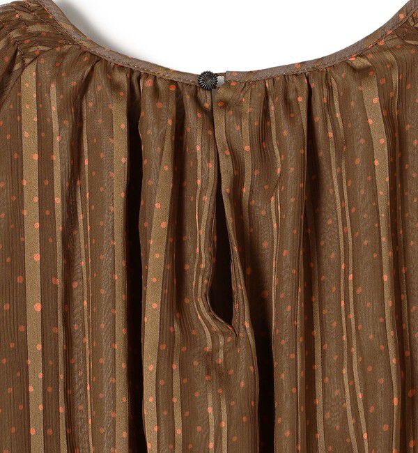 SHIPS for women「〈手洗い可能〉サテン 楊柳 ドット プリント ワンピース◆」|ワンピース|