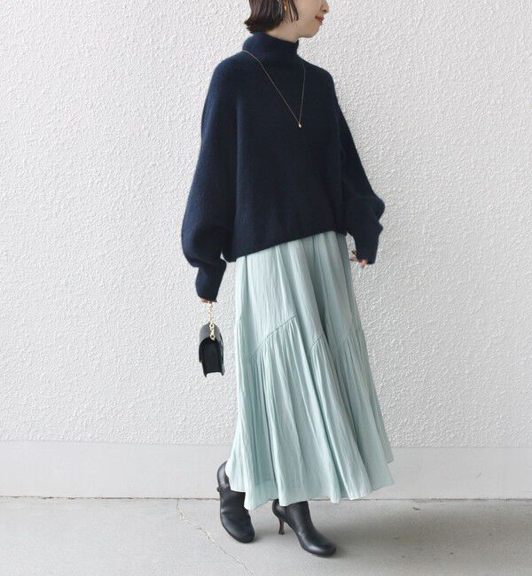 SHIPS for women「〈手洗い可能〉割繊 バイアス 切替 フレア スカート 24SS ◇」|スカート|