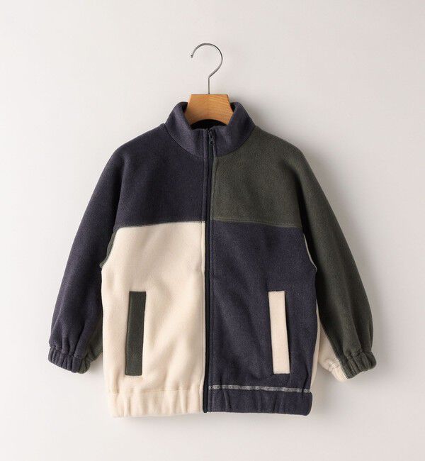 SHIPS KIDS「ARCH&LINE:110～145cm / フリース ブルゾン」|ブルゾン・スタジャン|ネイビー