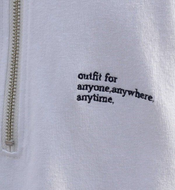 SHIPS any「SHIPS any: COTTON USA ワンポイント ロゴ ハーフジップ Tシャツ◇」|Tシャツ・カットソー|