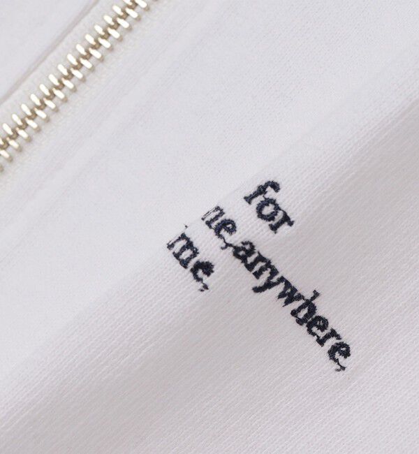 SHIPS any「SHIPS any: COTTON USA ワンポイント ロゴ ハーフジップ Tシャツ◇」|Tシャツ・カットソー|