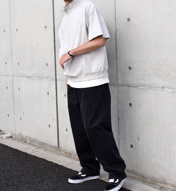 SHIPS any「SHIPS any: COTTON USA ワンポイント ロゴ ハーフジップ Tシャツ◇」|Tシャツ・カットソー|