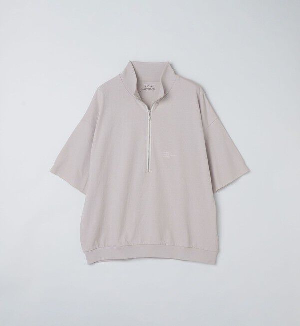 SHIPS any「SHIPS any: COTTON USA ワンポイント ロゴ ハーフジップ Tシャツ◇」|Tシャツ・カットソー|