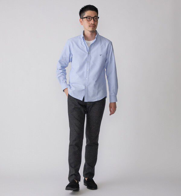 SHIPS「【WEB限定】SHIPS: 防シワ・吸水速乾 Drymix(R) ワンポイントロゴボタンダウンシャツ」|シャツ・ブラウス|