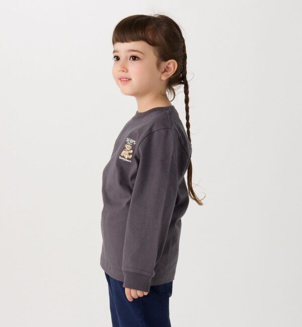 SHIPS Colors 「SHIPS Colors: 80~130cm / TeddyBear(R) ワンポイント ロンT◇」|Tシャツ・カットソー|