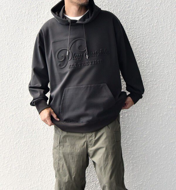 SHIPS any「SHIPS any: 〈洗濯機可能〉エンボスプリント ロゴ ウォーム プルオーバー パーカー◇」|パーカー|