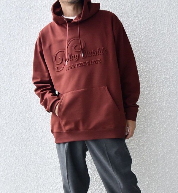 SHIPS any「SHIPS any: 〈洗濯機可能〉エンボスプリント ロゴ ウォーム プルオーバー パーカー◇」|パーカー|