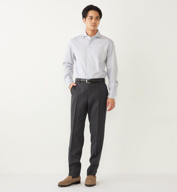 SHIPS Colors 「SHIPS Colors:〈洗濯機可能〉ビエラ プリント ワイドカラー シャツ」|シャツ・ブラウス|