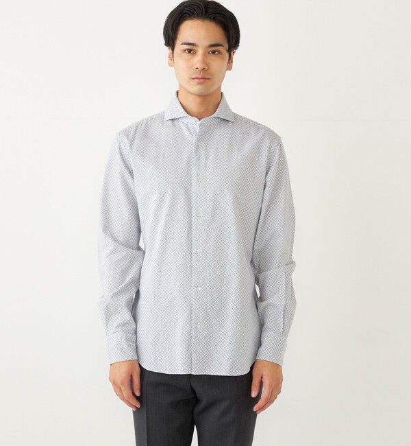 SHIPS Colors 「SHIPS Colors:〈洗濯機可能〉ビエラ プリント ワイドカラー シャツ」|シャツ・ブラウス|