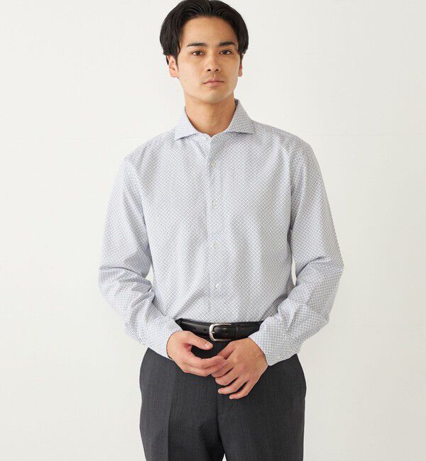 SHIPS Colors 「SHIPS Colors:〈洗濯機可能〉ビエラ プリント ワイドカラー シャツ」|シャツ・ブラウス|