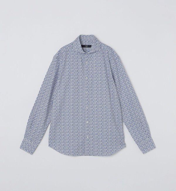 SHIPS Colors 「SHIPS Colors:〈洗濯機可能〉ビエラ プリント ワイドカラー シャツ」|シャツ・ブラウス|オフホワイト