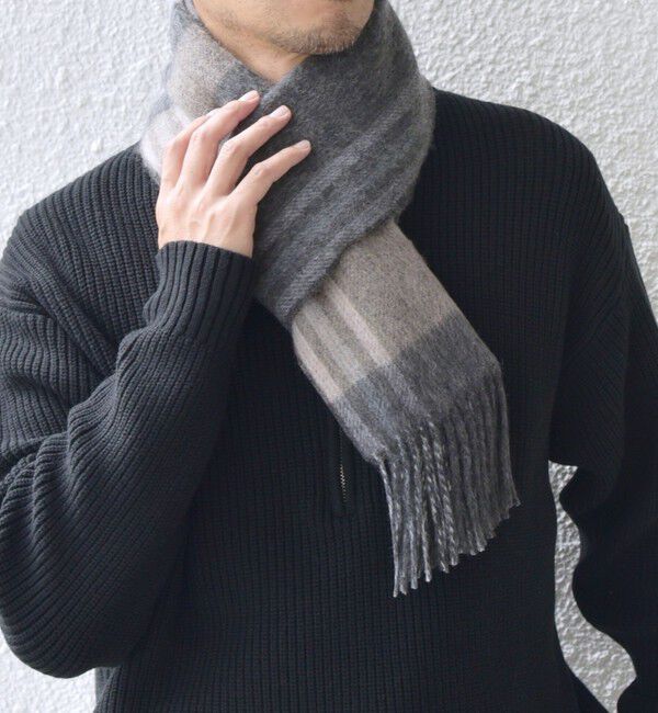 SHIPS any「SHIPS any: ウール リバーシブル チェック マフラー 24FW◇」|マフラー|