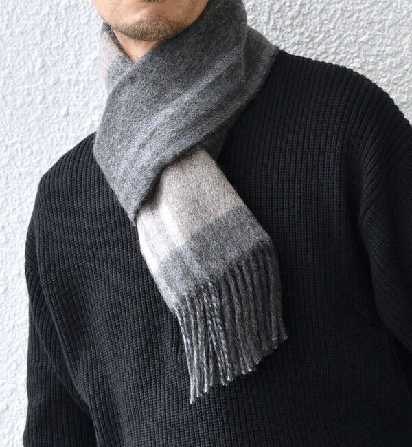 SHIPS any「SHIPS any: ウール リバーシブル チェック マフラー 24FW◇」|マフラー|