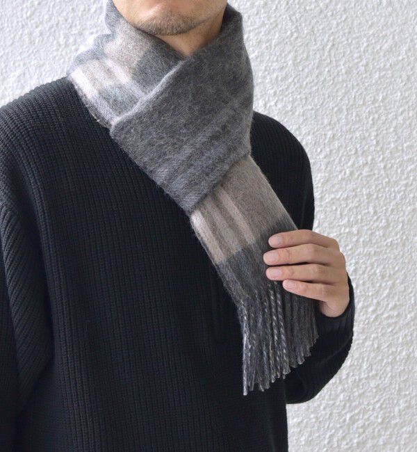 SHIPS any「SHIPS any: ウール リバーシブル チェック マフラー 24FW◇」|マフラー|