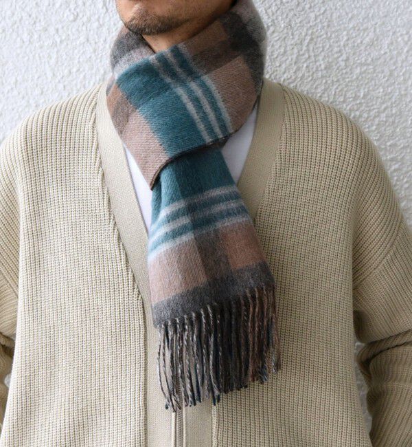 SHIPS any「SHIPS any: ウール リバーシブル チェック マフラー 24FW◇」|マフラー|