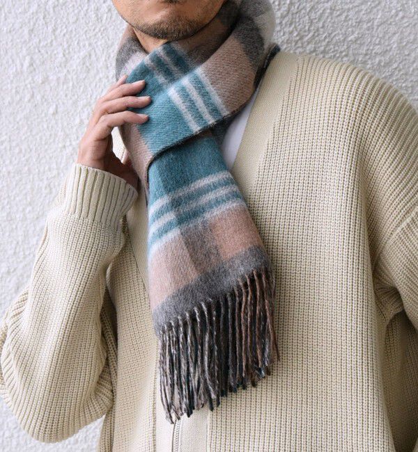 SHIPS any「SHIPS any: ウール リバーシブル チェック マフラー 24FW◇」|マフラー|