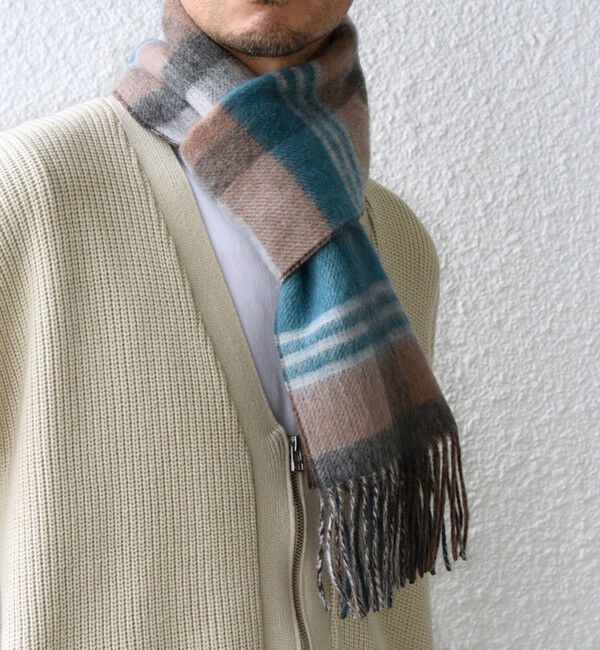 SHIPS any「SHIPS any: ウール リバーシブル チェック マフラー 24FW◇」|マフラー|