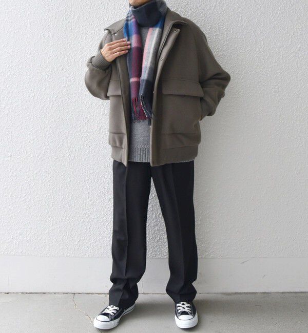 SHIPS any「SHIPS any: ウール リバーシブル チェック マフラー 24FW◇」|マフラー|