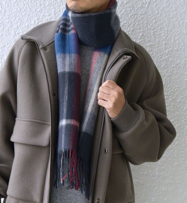 SHIPS any「SHIPS any: ウール リバーシブル チェック マフラー 24FW◇」|マフラー|
