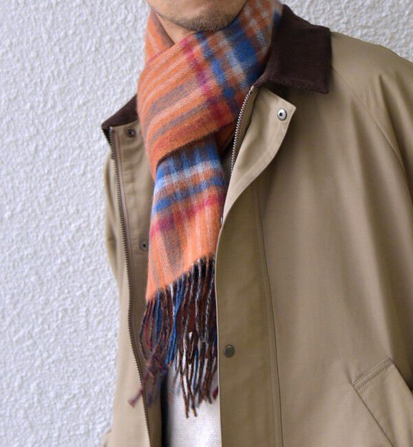 SHIPS any「SHIPS any: ウール リバーシブル チェック マフラー 24FW◇」|マフラー|