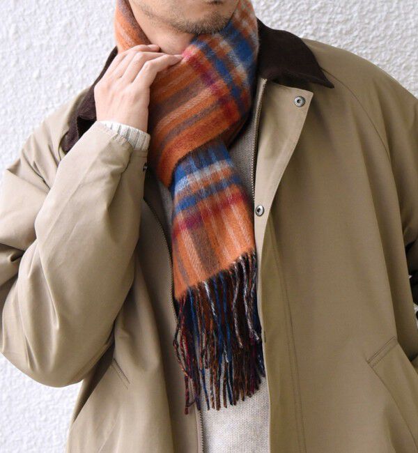 SHIPS any「SHIPS any: ウール リバーシブル チェック マフラー 24FW◇」|マフラー|