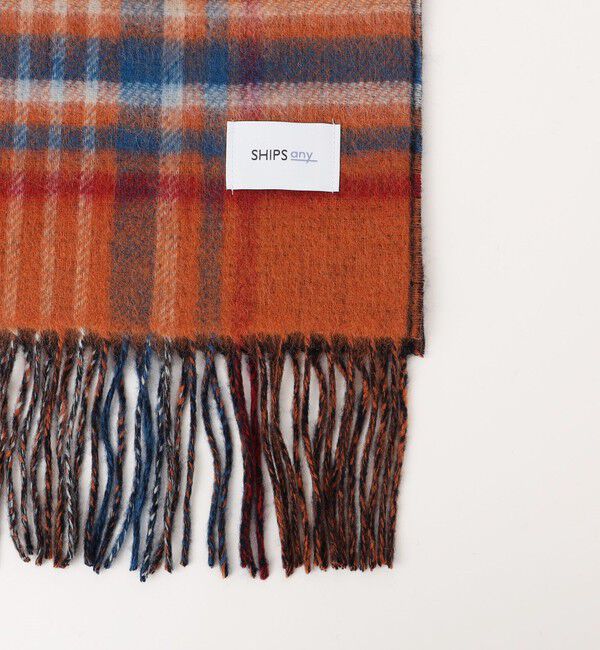 SHIPS any「SHIPS any: ウール リバーシブル チェック マフラー 24FW◇」|マフラー|