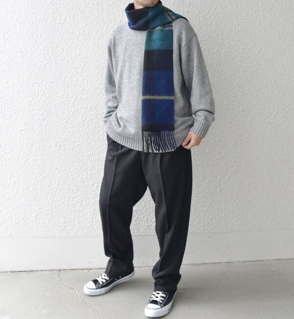 SHIPS any「SHIPS any: ウール リバーシブル チェック マフラー 24FW◇」|マフラー|