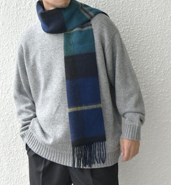 SHIPS any「SHIPS any: ウール リバーシブル チェック マフラー 24FW◇」|マフラー|