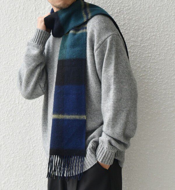 SHIPS any「SHIPS any: ウール リバーシブル チェック マフラー 24FW◇」|マフラー|