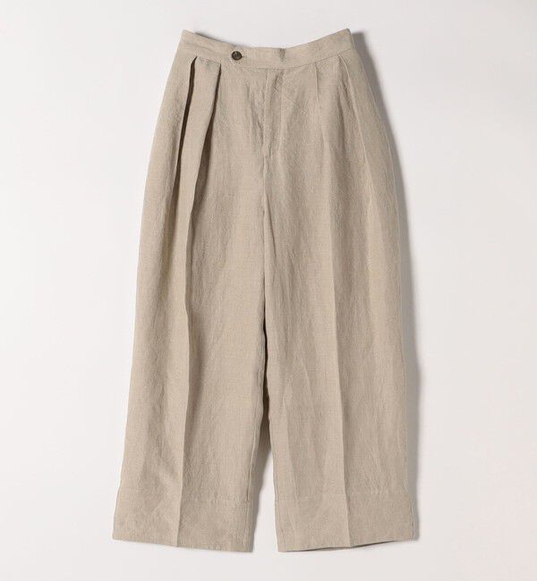 quaranciel「quaranciel:〈洗濯機可能〉ヨーロピアンフラックス リネン タック ワイド パンツ」|その他|