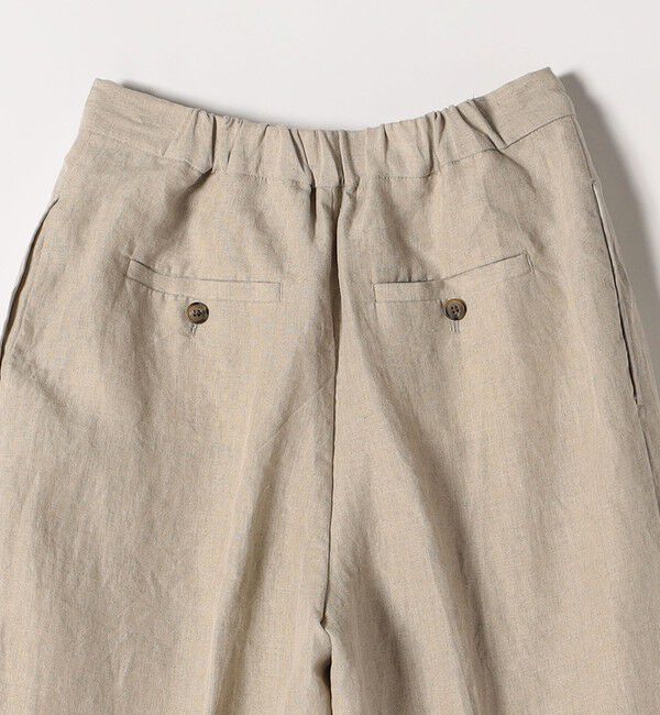 quaranciel「quaranciel:〈洗濯機可能〉ヨーロピアンフラックス リネン タック ワイド パンツ」|その他|