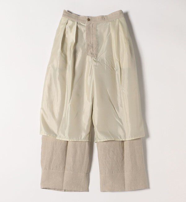 quaranciel「quaranciel:〈洗濯機可能〉ヨーロピアンフラックス リネン タック ワイド パンツ」|その他|