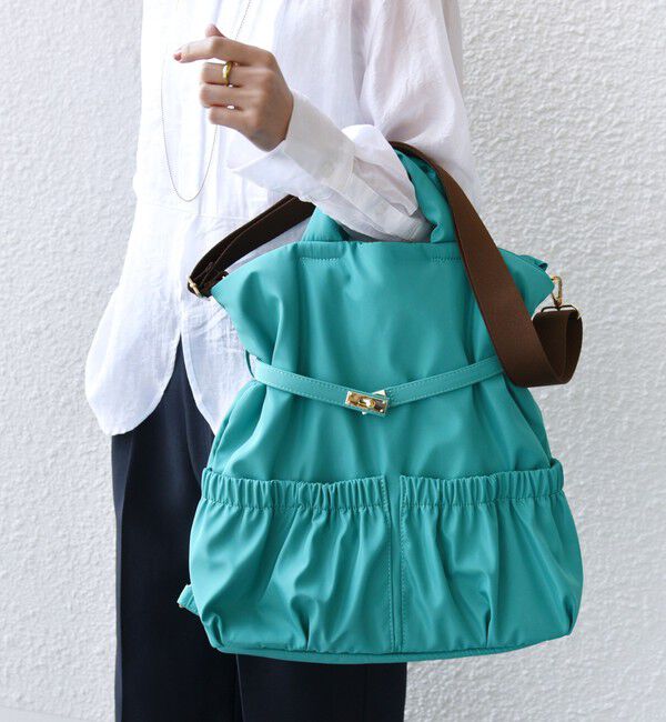 SHIPS for women「【WEB限定】3WAY パフ リュック」|リュック|グリーン