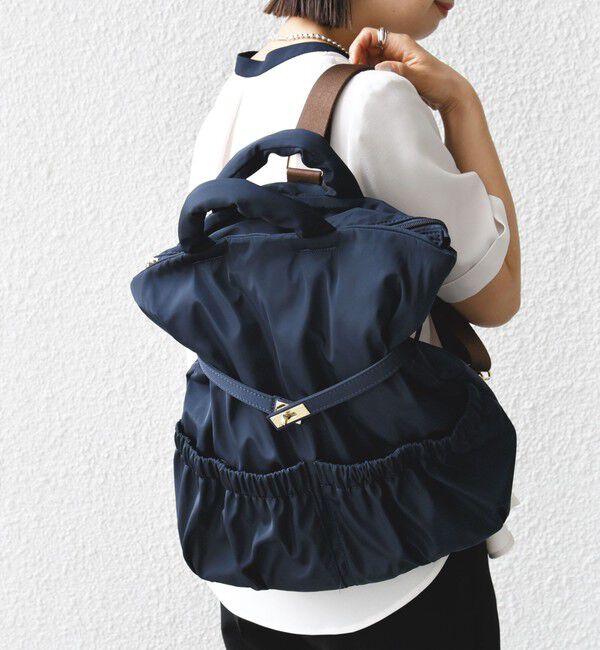 SHIPS for women「【WEB限定】3WAY パフ リュック」|リュック|ネイビー