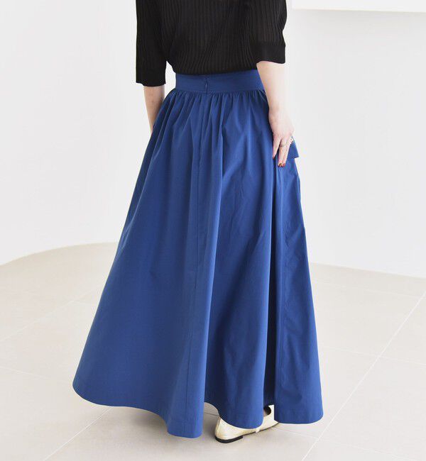 quaranciel「quaranciel:〈洗濯機可能〉タイプライター ギャザー フレア ポケット スカート」|スカート|