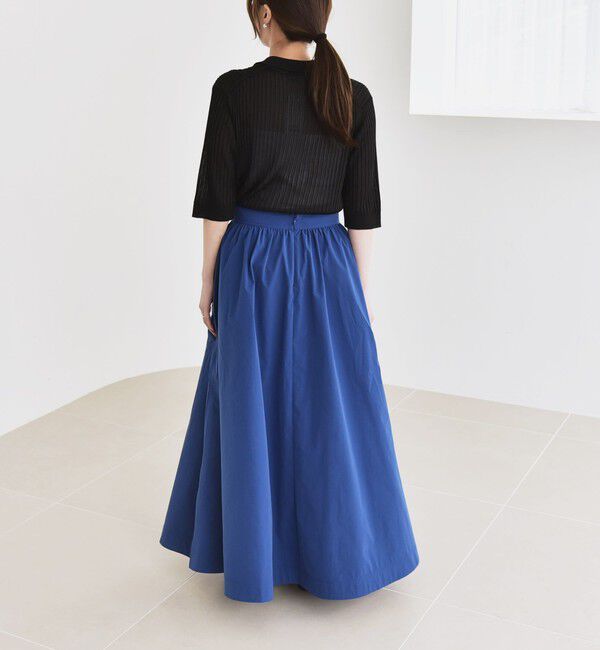 quaranciel「quaranciel:〈洗濯機可能〉タイプライター ギャザー フレア ポケット スカート」|スカート|