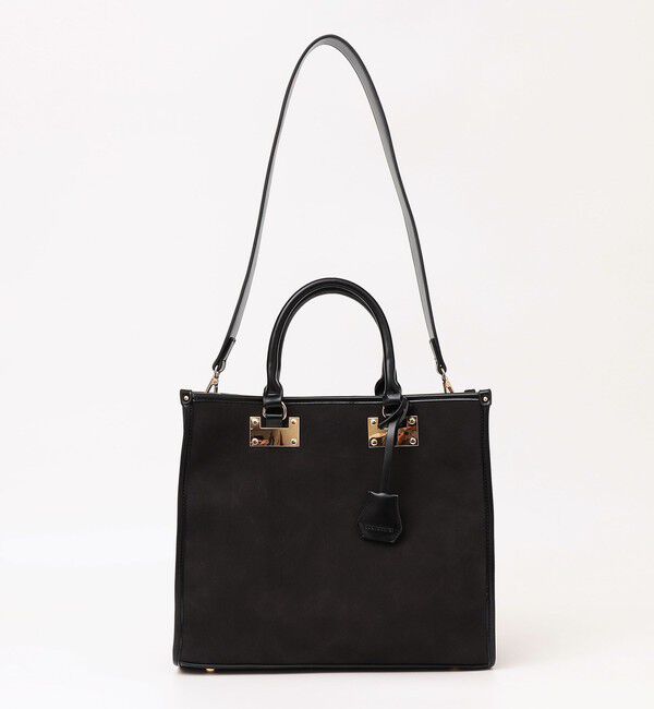 quaranciel「quaranciel: 2way パイピング ライン スクエア トート バッグ」|トートバッグ|