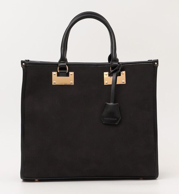 quaranciel「quaranciel: 2way パイピング ライン スクエア トート バッグ」|トートバッグ|