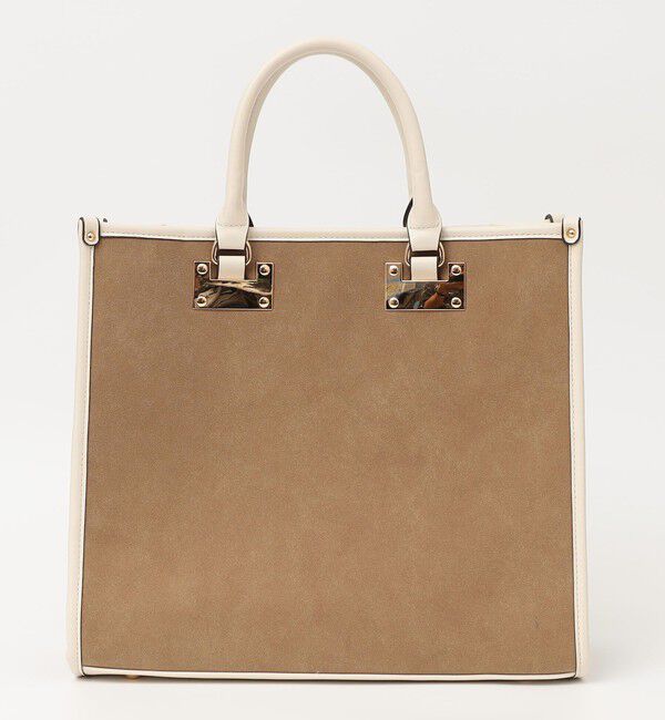 quaranciel「quaranciel: 2way パイピング ライン スクエア トート バッグ」|トートバッグ|