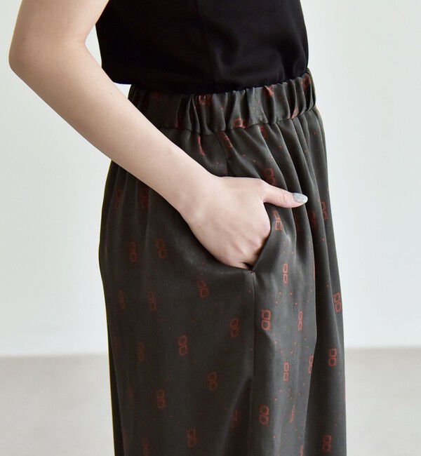 quaranciel「quaranciel:〈手洗い可能〉モノグラム ドット リラックス ワイド パンツ」|その他|
