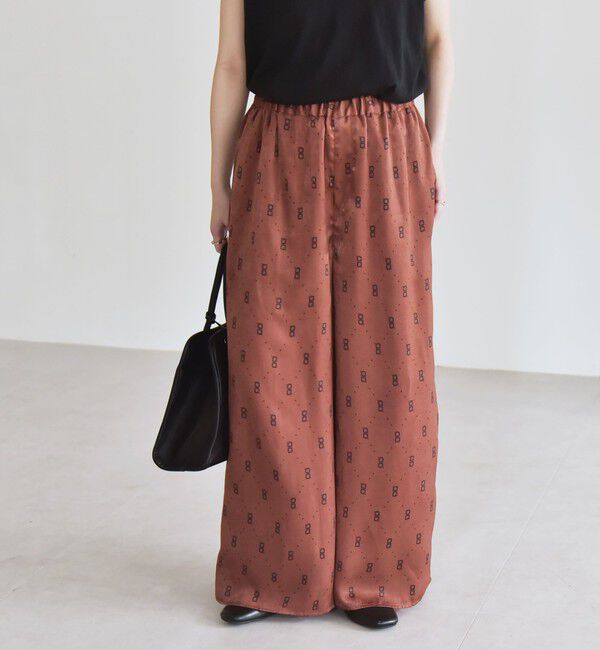 quaranciel「quaranciel:〈手洗い可能〉モノグラム ドット リラックス ワイド パンツ」|その他|