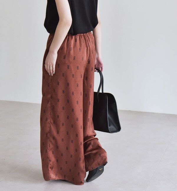 quaranciel「quaranciel:〈手洗い可能〉モノグラム ドット リラックス ワイド パンツ」|その他|