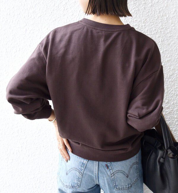 SHIPS for women「【WEB限定】〈手洗い可能〉パール調 ネックレス チャーム 付 ドルマン スウェット」|スウェット・ジャージ|