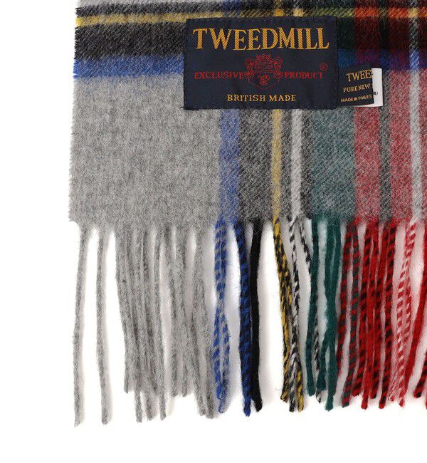 SHIPS any「TWEED MILL: チェック ウール ストール 25AW」|ストール|