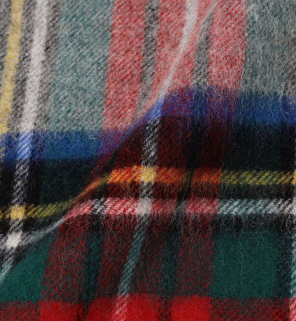SHIPS any「TWEED MILL: チェック ウール ストール 25AW」|ストール|