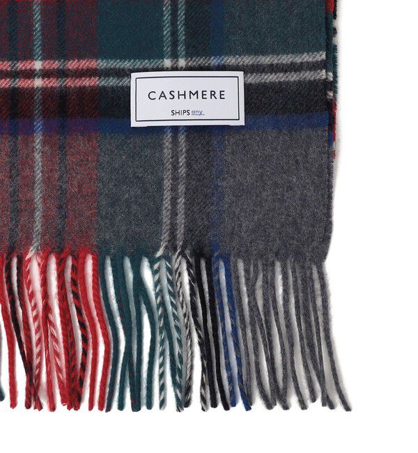 SHIPS any「SHIPS any: カシミヤ チェック マフラー」|マフラー|